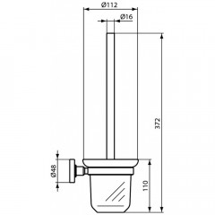 Ёршик для унитаза подвесной Ideal Standard Iom A9119XG