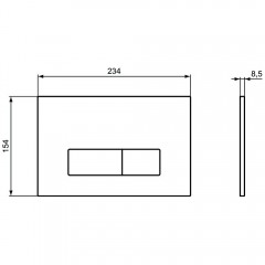 Клавиша смыва Ideal Standard Oleas R0121A6