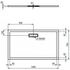 Поддон акриловый Ideal Standard Ultraflat New T4476V3