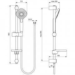 Набор для ванной комнаты Ideal Standard Ceraplan III BD005AA