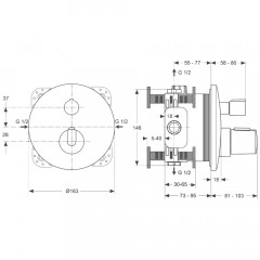 Душевая система встраиваемая Ideal Standard Ceratherm BD006XC термостат