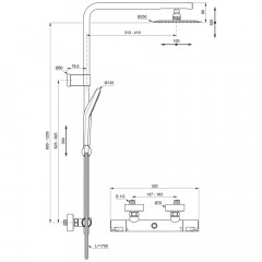 Душевая система Ideal Standard Ceratherm T50 A7704AA термостат