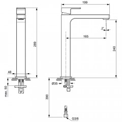 Смеситель для раковины Ideal Standard Edge A7114AA