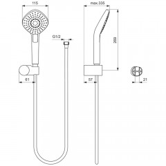 Набор для ванной комнаты Ideal Standard Esla BD002XC