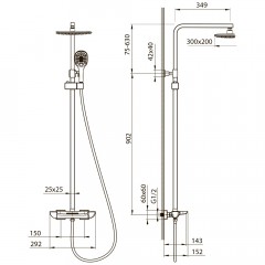 Душевая система Timo Helmi SX-1170/00-16