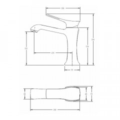 Смеситель для раковины Comforty FC066A-CCT