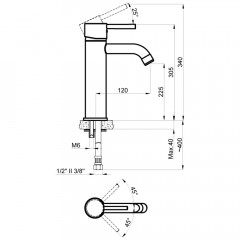 Смеситель для раковины Azario Tasco AZ15164551