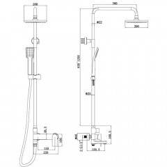 Душевая система Bravat Real F6333367CP-A-RUS