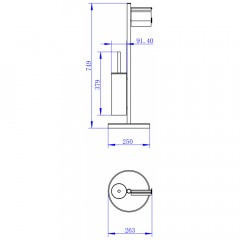 Стойка напольная Felice F 0510 cromo