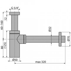 Сифон для раковины Grocenberg GB210BR