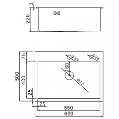 Мойка кухонная Gerhans K36050B