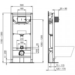 Инсталляция с унитазом Ideal Standard I.Life B IP001401