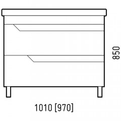 Тумба с раковиной Corozo Юта 100