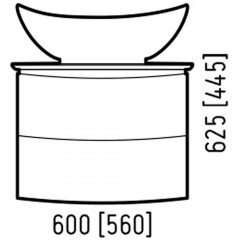 Тумба под раковину Corozo Вико 60 SD-00000620