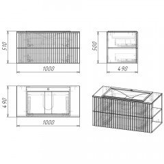 Комплект мебели Stella Polar Дэрри 100