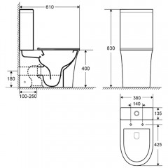 Унитаз Cerutti Avisio CT8459 безободковый