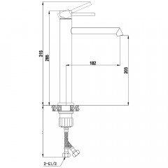 Смеситель для раковины Boch Mann Stella BM8600