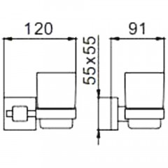 Стакан Ledeme 718 L71806