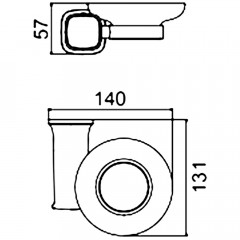 Мыльница стеклянная Ledeme 302 L30202B