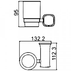 Стакан Ledeme 302 L30206B