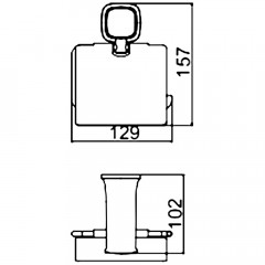 Держатель туалетной бумаги Ledeme 302 L30203W