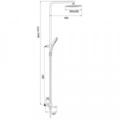 Душевая система Gappo Futura G2418-40