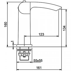 Смеситель для раковины Gappo Jacob G1007-50 термостат