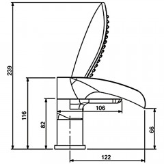 Смеситель на борт ванны Gappo Noar G1148-8