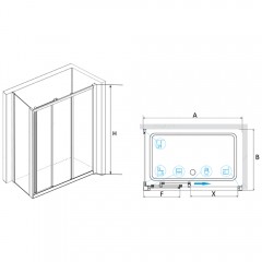 Душевое ограждение RGW Classic CL-30 100x100 04093000-011