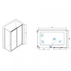 Душевое ограждение RGW Classic CL-48B 120x70 32094872-014