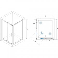 Душевое ограждение RGW Classic CL-34 100x100 32093400-11