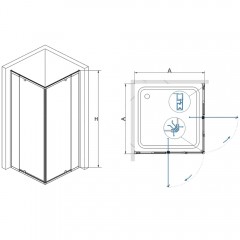 Душевое ограждение RGW Passage PA-38 80-90x80-90 06083888-11