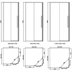 Душевое ограждение RGW Stilvoll SV-31B 80x80 32323188-14