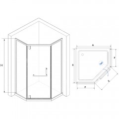 Душевое ограждение RGW Hotel HO-084G 90x90 350608499-26