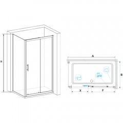 Душевое ограждение RGW Passage PA-145 100x90 020814590-11