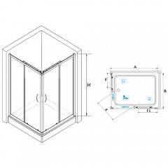Душевое ограждение RGW Passage PA-146 120x80 020814682-11