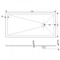 Поддон из искусственного камня RGW Stone ST-Be 100x80 16152810-03