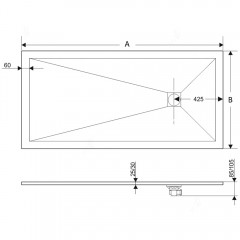 Поддон из искусственного камня RGW Stone ST-W 170x80 14152817-01