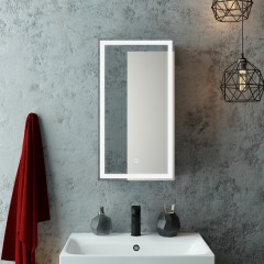 Зеркало-шкаф Континент Mirror Box black LED 350x650 L