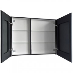 Зеркало-шкаф Континент Mirror Box black LED 1000x800