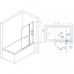 Шторка на ванну RGW Screens SC-04 110 03110411-11