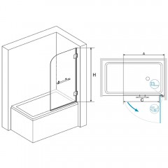 Шторка на ванну RGW Screens SC-10 80 02111008-18