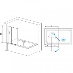 Шторка на ванну RGW Screens SC-11B 100 03111110-14