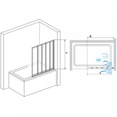 Шторка на ванну RGW Screens SC-22B 120 03112212-14