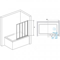 Шторка на ванну RGW Screens SC-23B 80 03112308-14