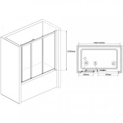 Шторка на ванну RGW Screens SC-41 170 04114117-11