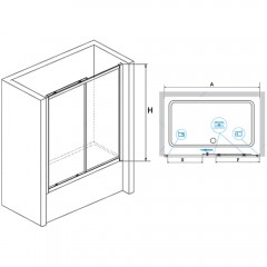 Шторка на ванну RGW Screens SC-42 160 04114216-51