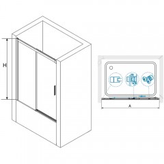 Шторка на ванну RGW Screens SC-45 180 34114518-11