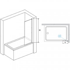 Шторка на ванну RGW Screens SC-056B 40 351105640-14