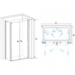 Душевое ограждение RGW Passage PA-37 100x100 04083700-11
